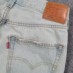 Levis 501 90s Jeans Womens 30x32 Light Wash High Rise Straight Button Fly